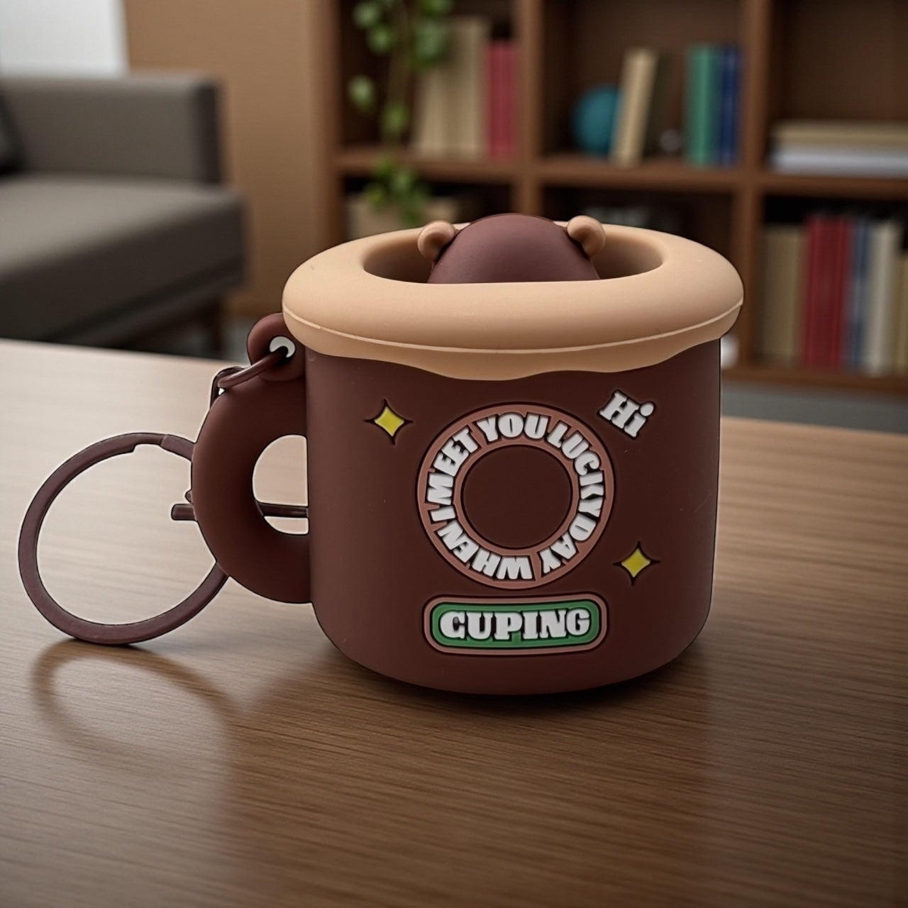 Silicone Capybara Keychain, Stress Relief Toy Accessory for Backpacks, Purses