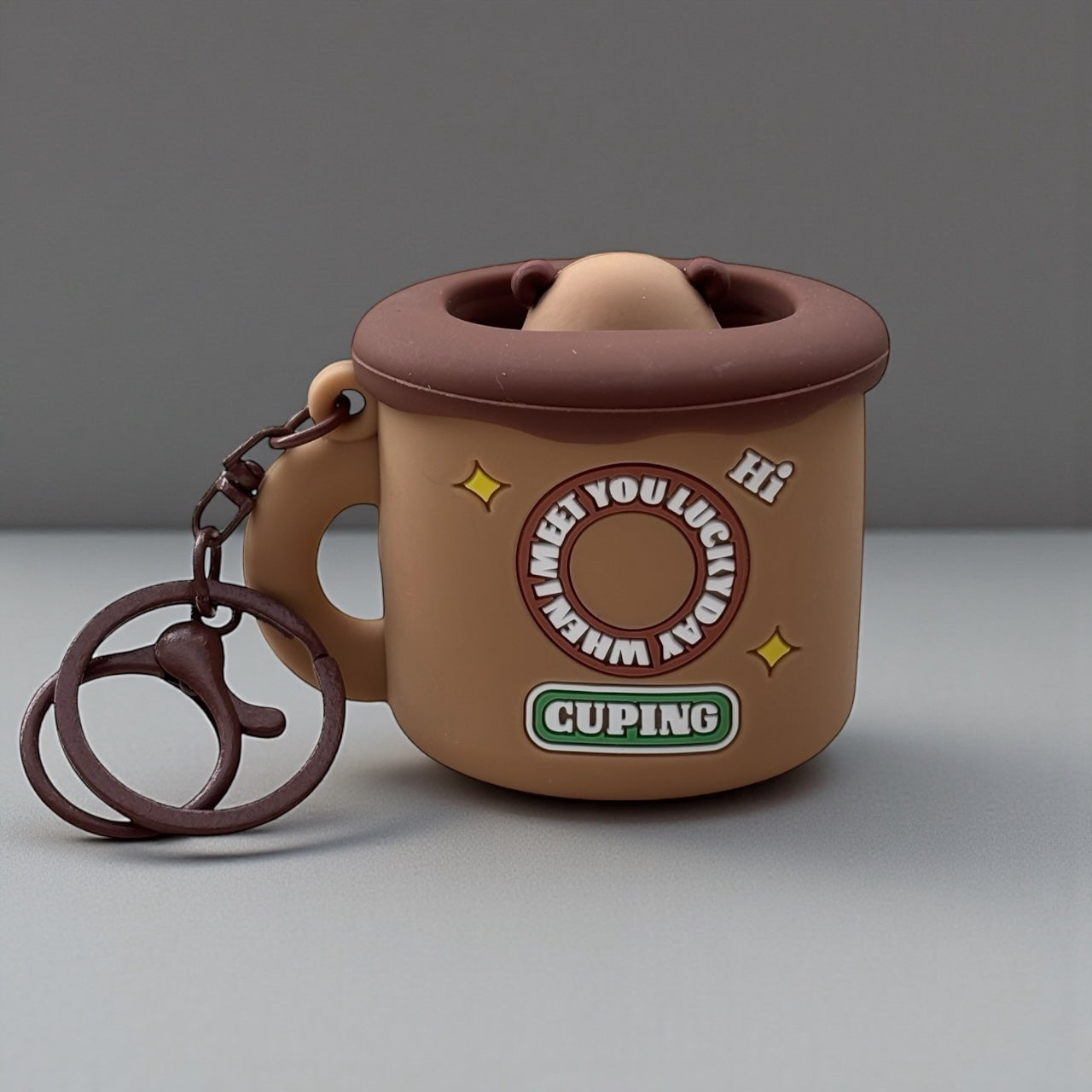 Silicone Capybara Keychain, Stress Relief Toy Accessory for Backpacks, Purses