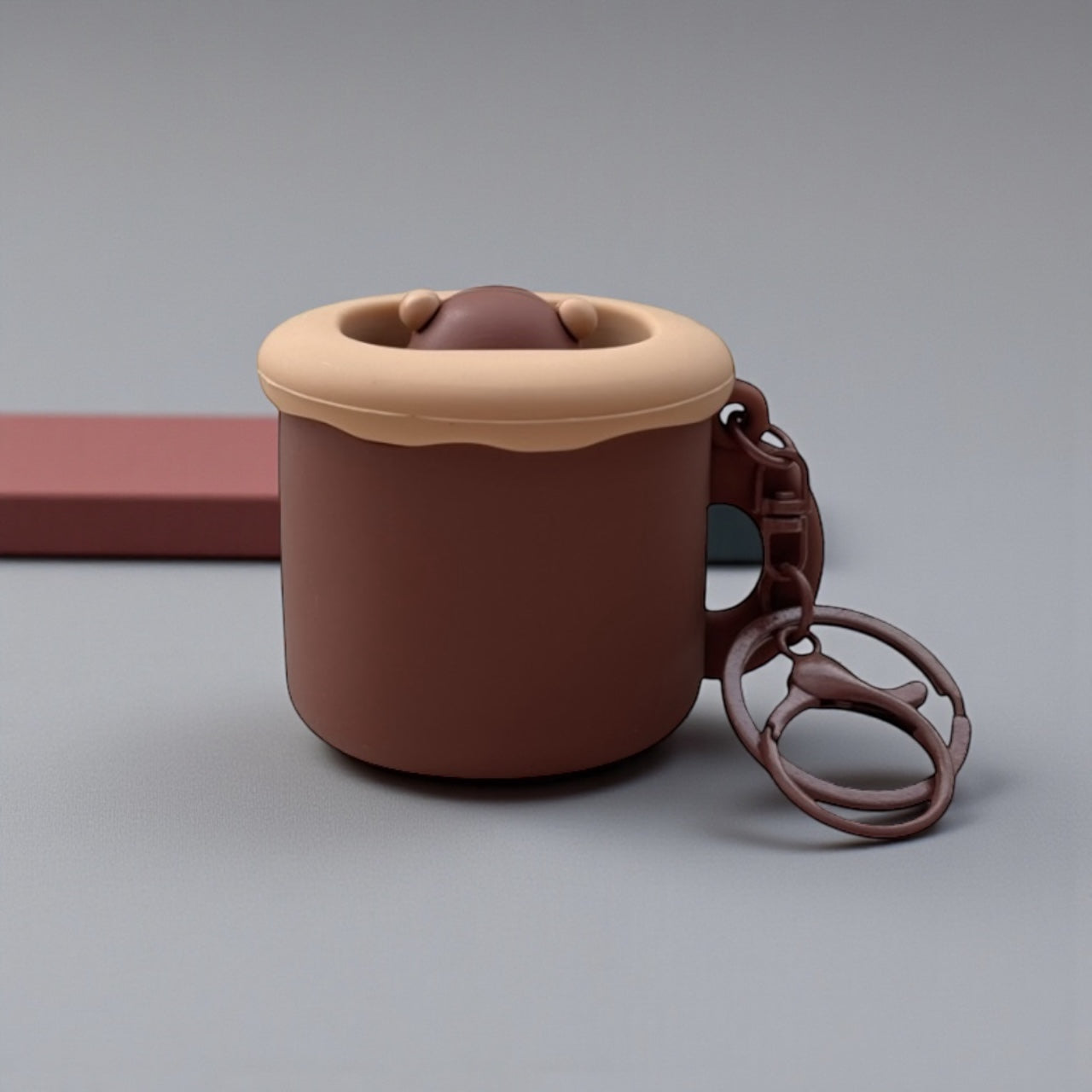 Silicone Capybara Keychain, Stress Relief Toy Accessory for Backpacks, Purses