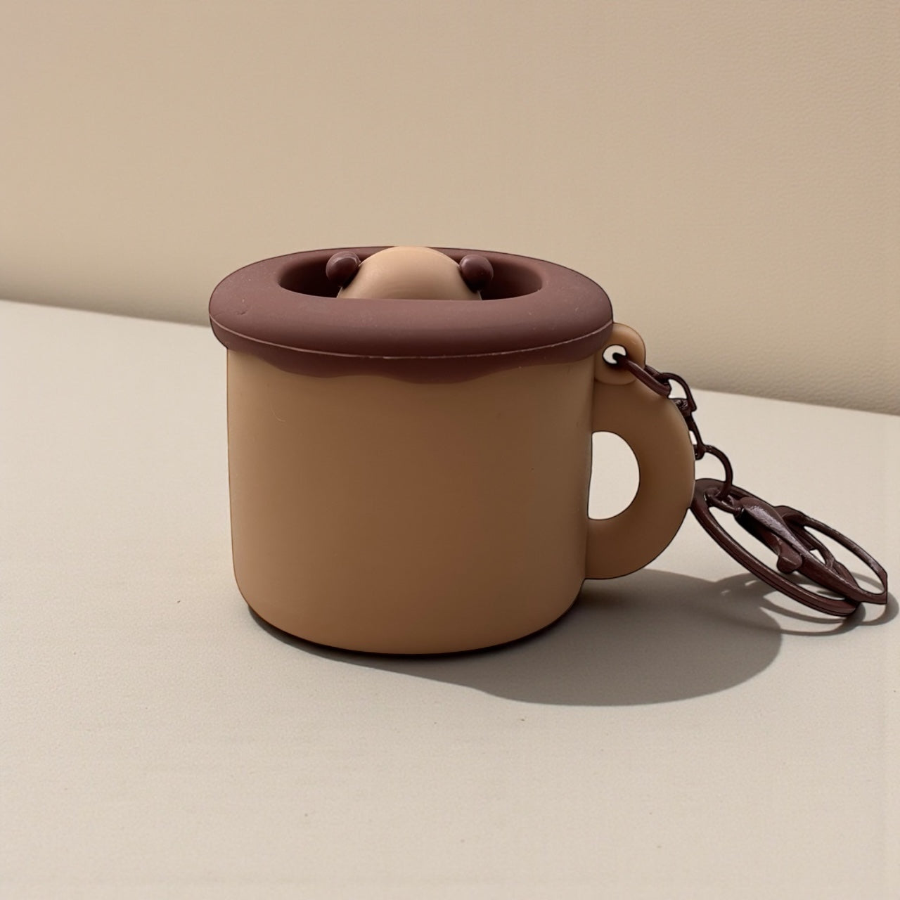 Silicone Capybara Keychain, Stress Relief Toy Accessory for Backpacks, Purses