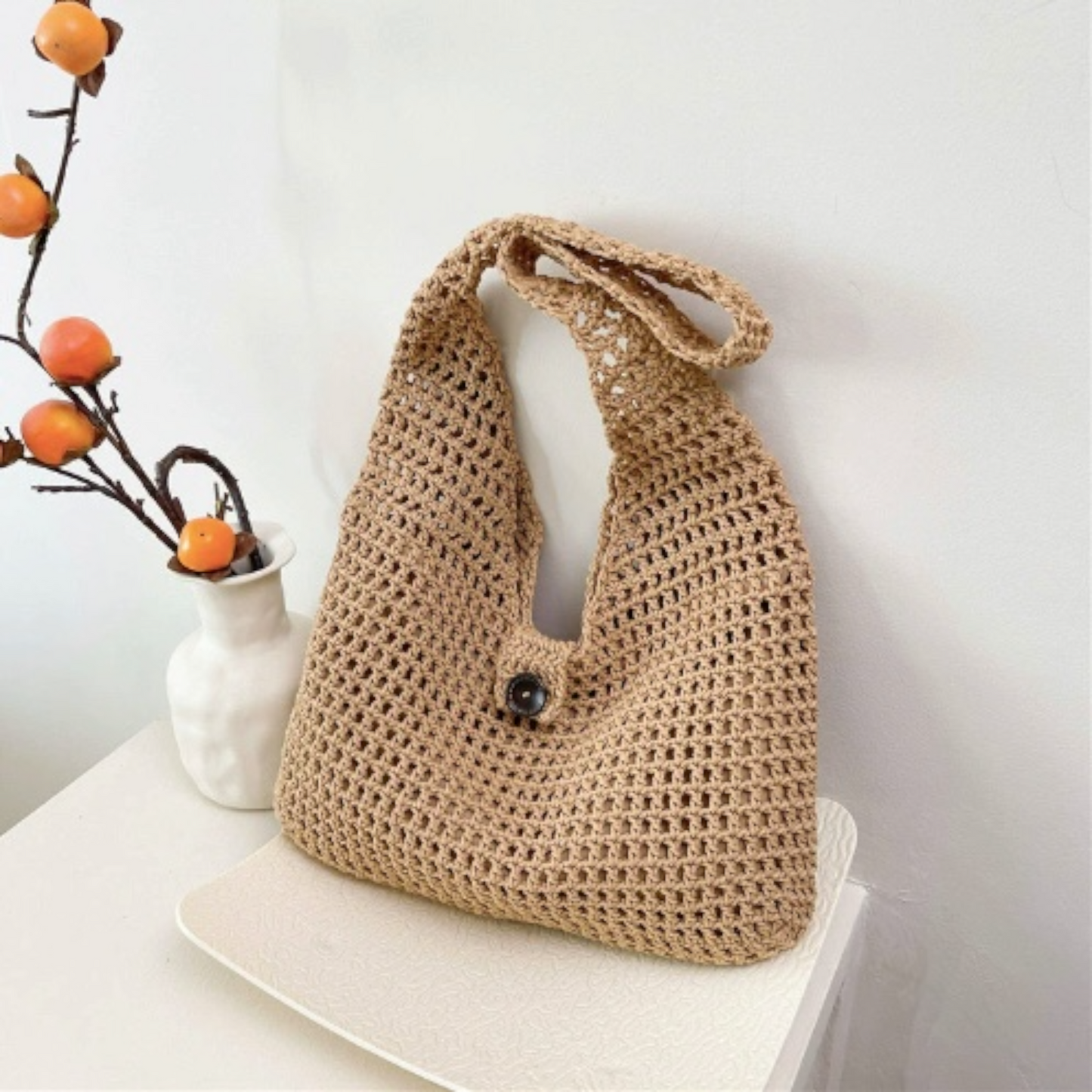 Crochet Shoulder Bag – Lightweight Summer Tote