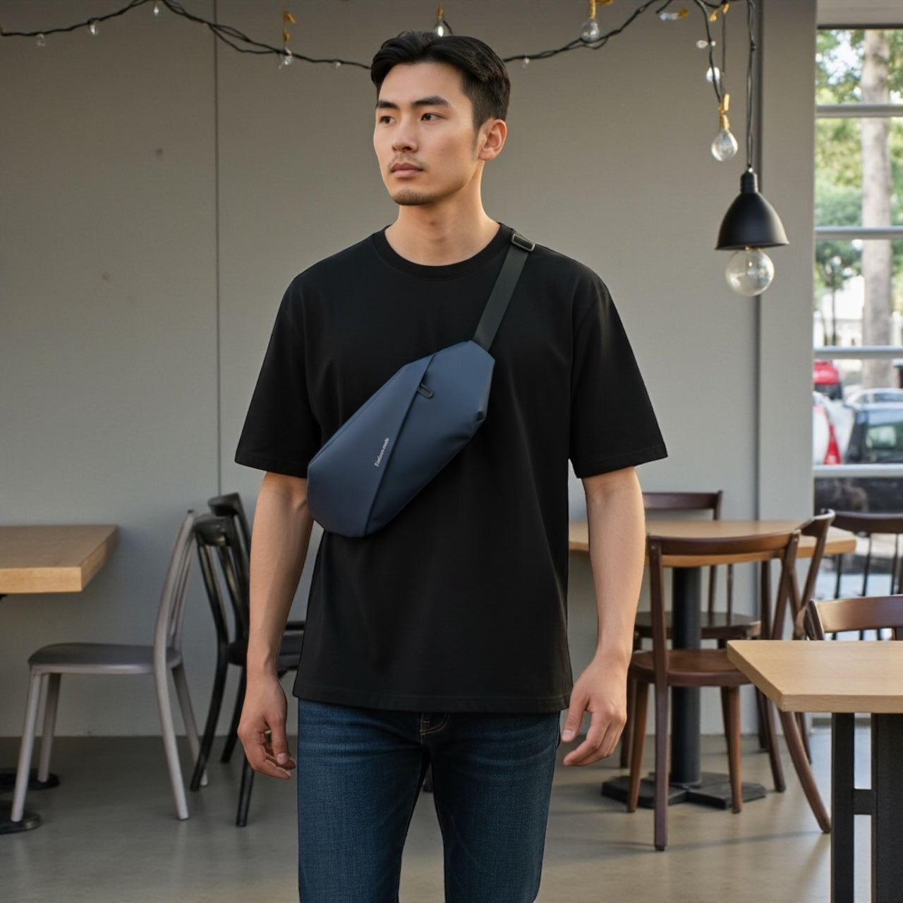 Water-Resistant Crossbody Sling Bag – Minimal Minimalist Fanny Pack, 3 Colors