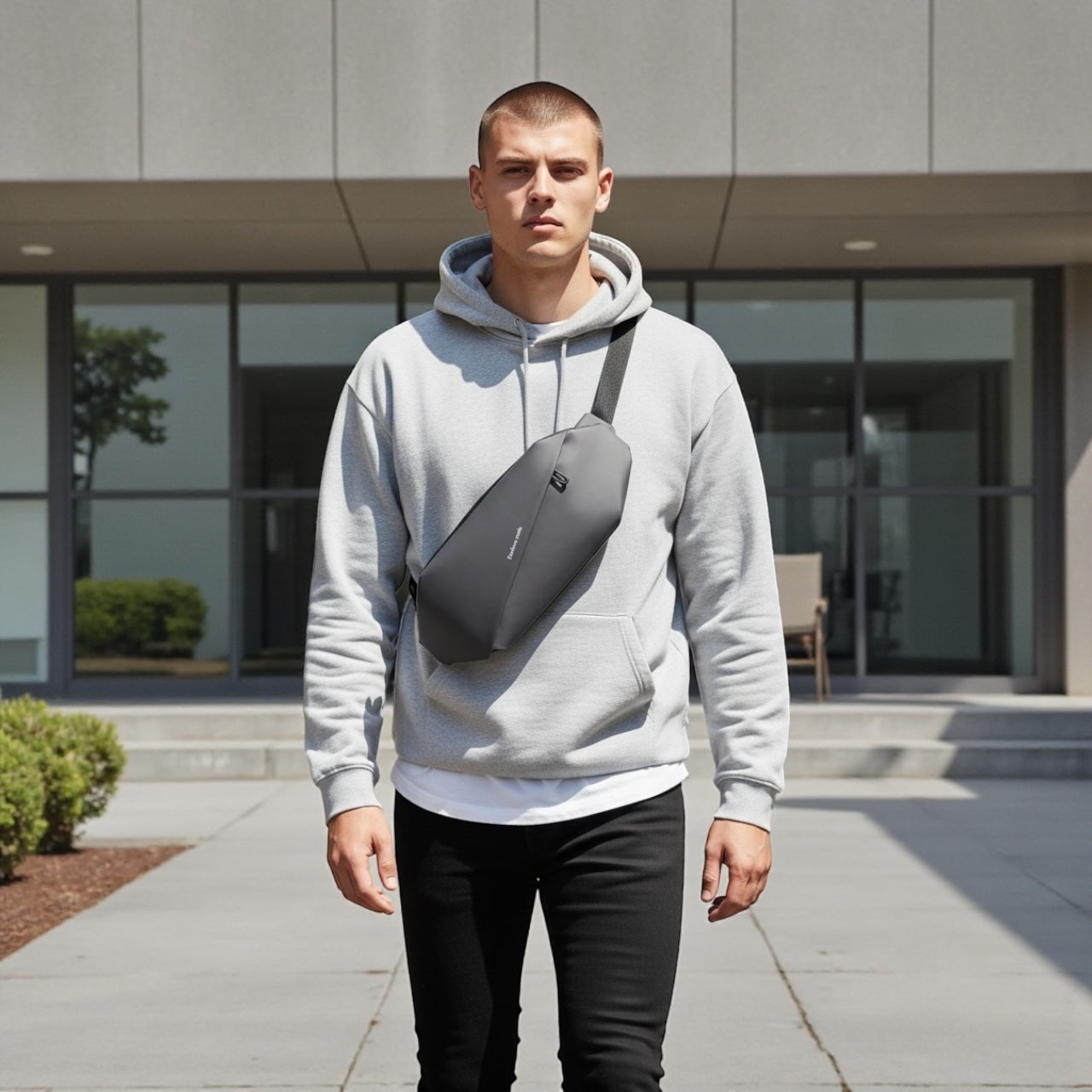 Water-Resistant Crossbody Sling Bag – Minimal Minimalist Fanny Pack, 3 Colors