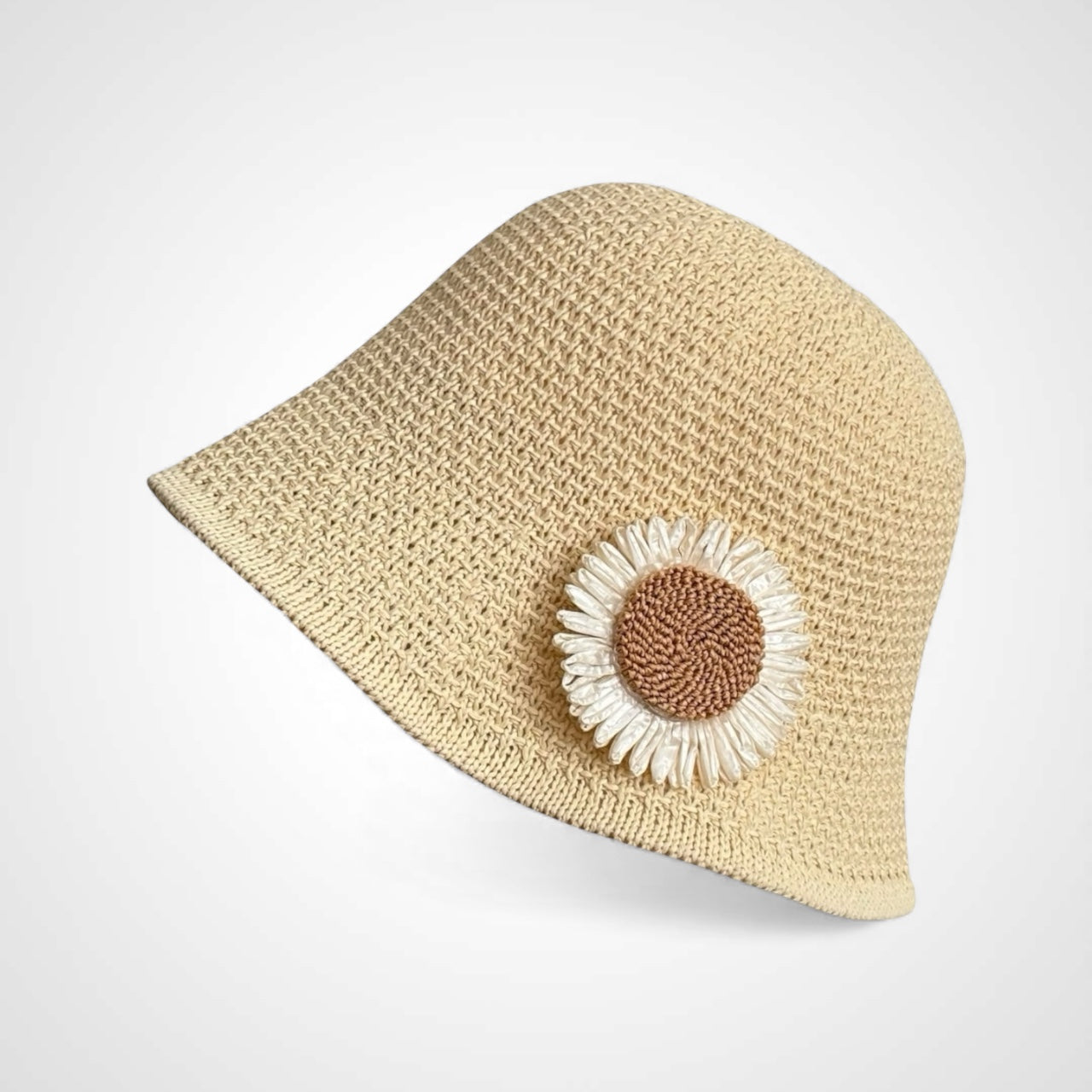 Daisy Crochet Sun Hat-2 Colors