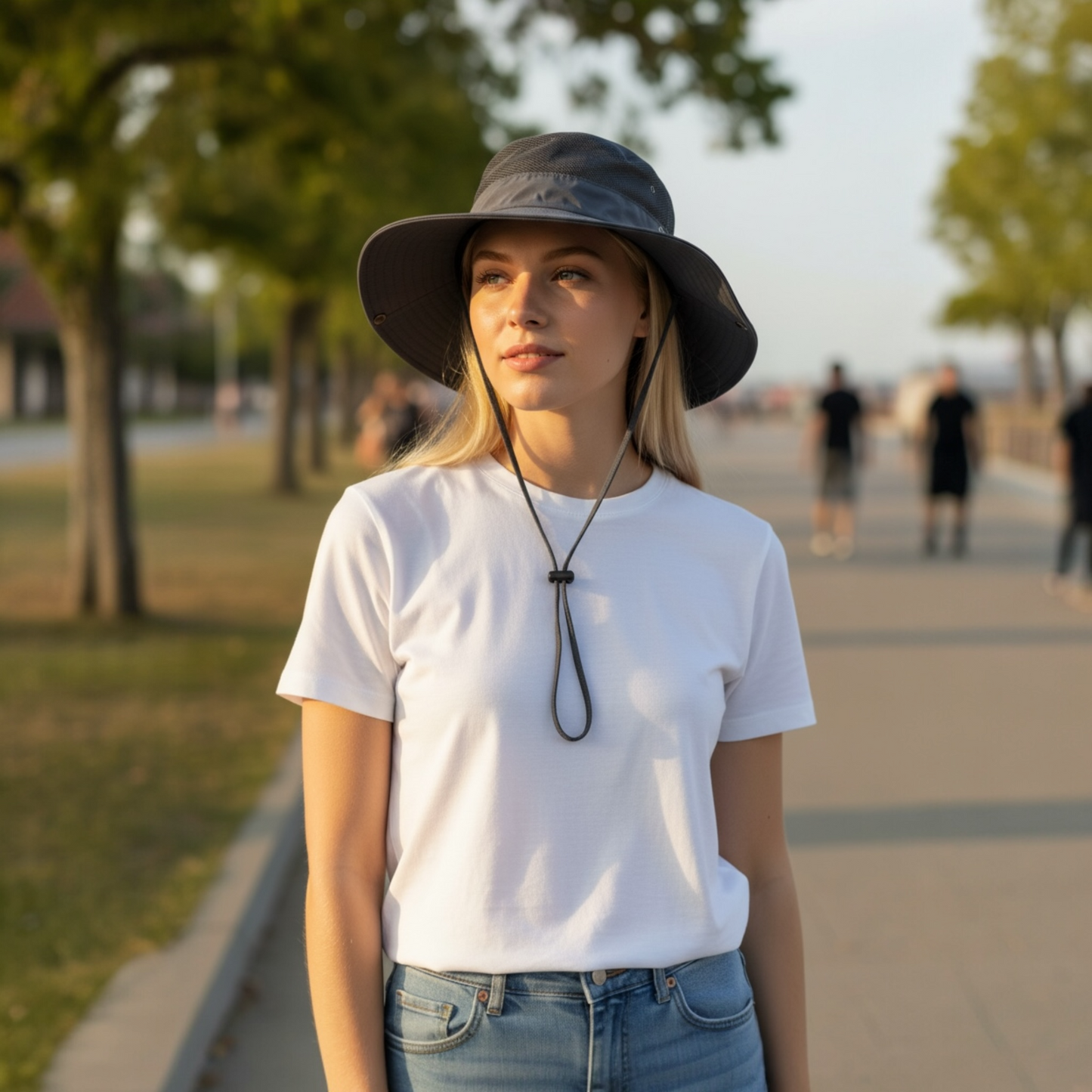 Lightweight Outdoor Sun Hat with Wide Brim-3 Colors