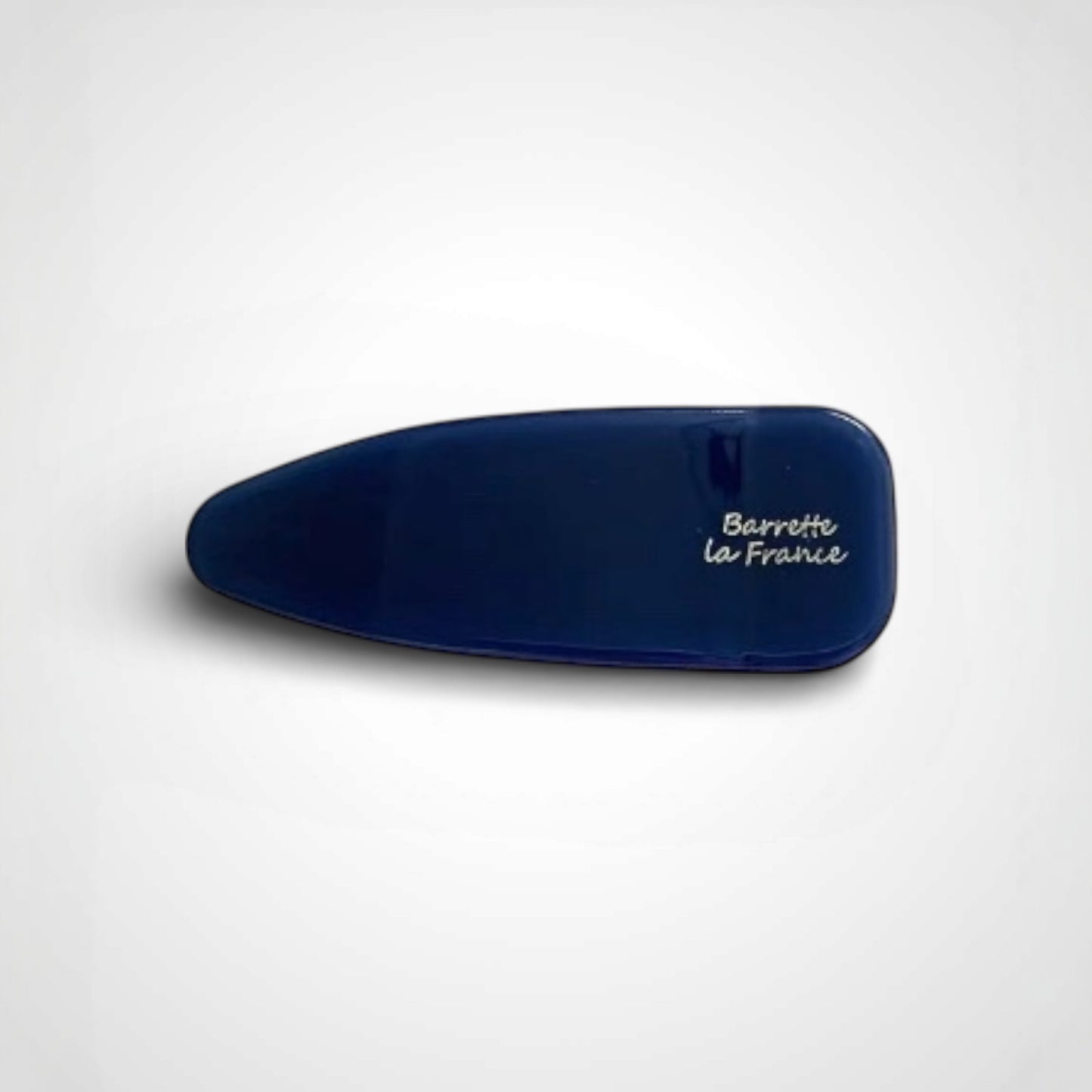 Glossy French Barrette Hair Clip – 6 cm (2.36 in), Gold Metal Tone