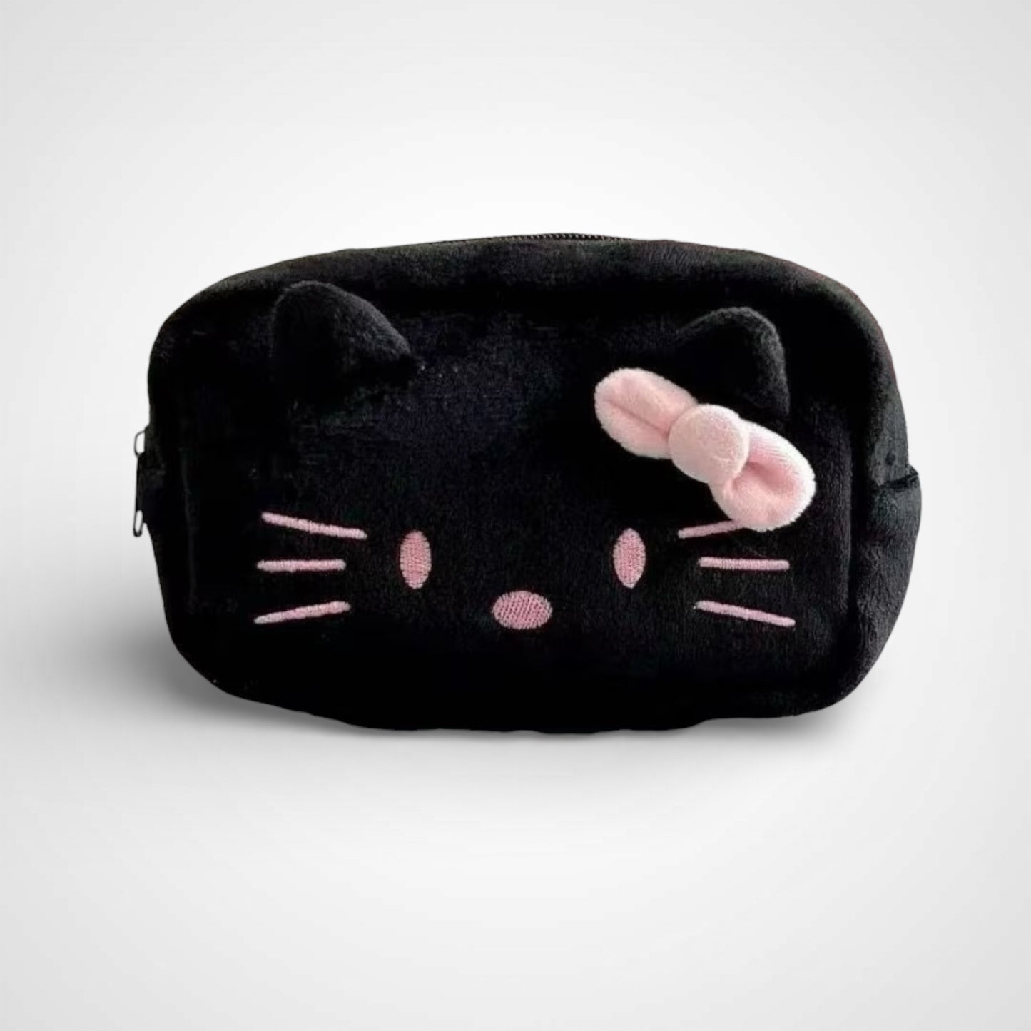 Kawaii Plush Cat Pencil Case Stationery Set 3 Colors Available