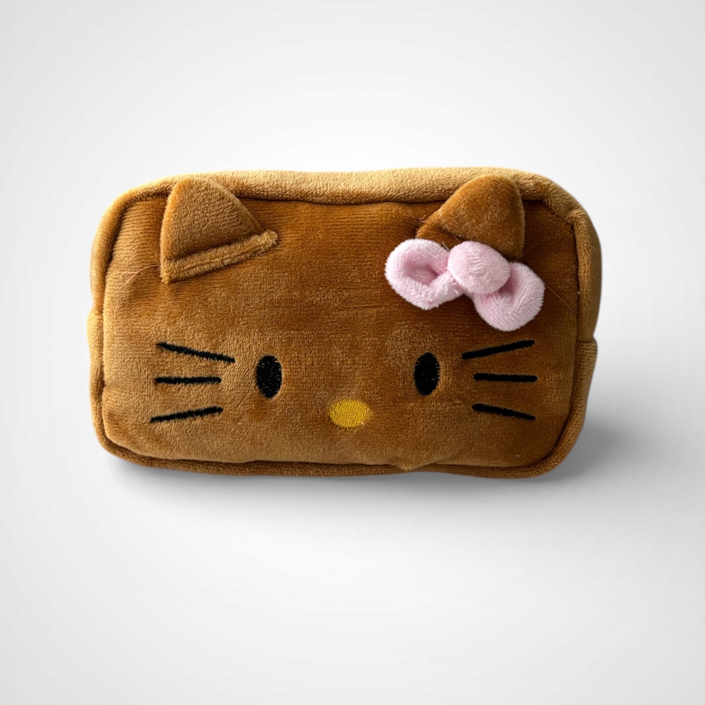 Kawaii Plush Cat Pencil Case Stationery Set 3 Colors Available