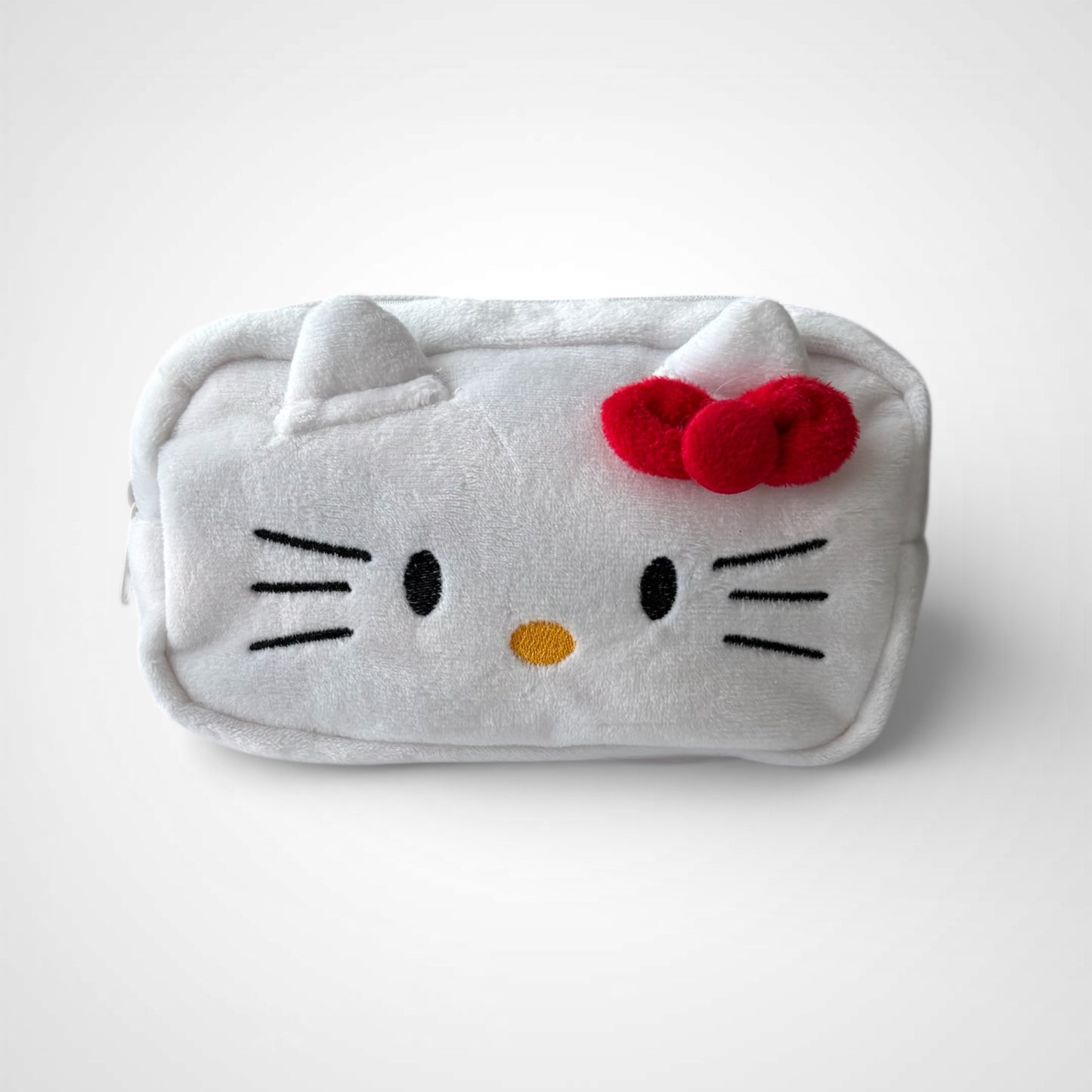 Kawaii Plush Cat Pencil Case Stationery Set 3 Colors Available