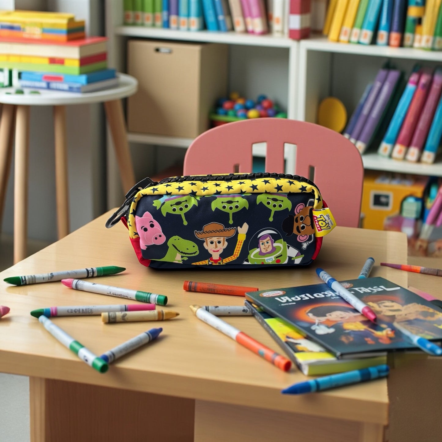 Toy Story Pencil Case for Kids – Zipper Pencil Pouch, School & Travel